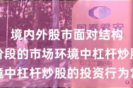 境内外股市面对结构性行情阶段的市场环境中杠杆炒股的投资行为常